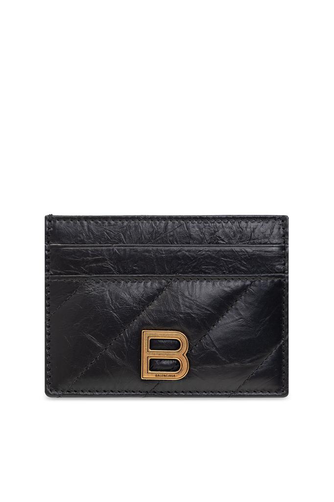 ★BALENCIAGA★ Crush Quilted Long Coin Card Holder Black 766 Medium-766465210J11000_F.jpg?v=4