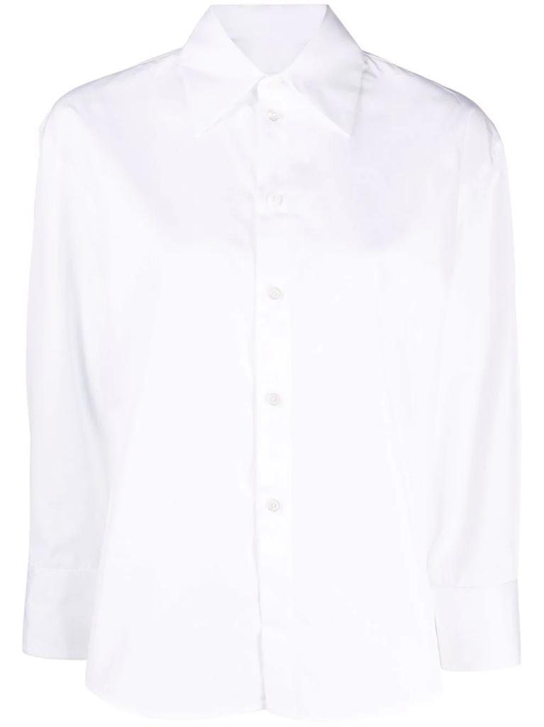 Jil Sander cotton three-quarter sleeve shirt - women