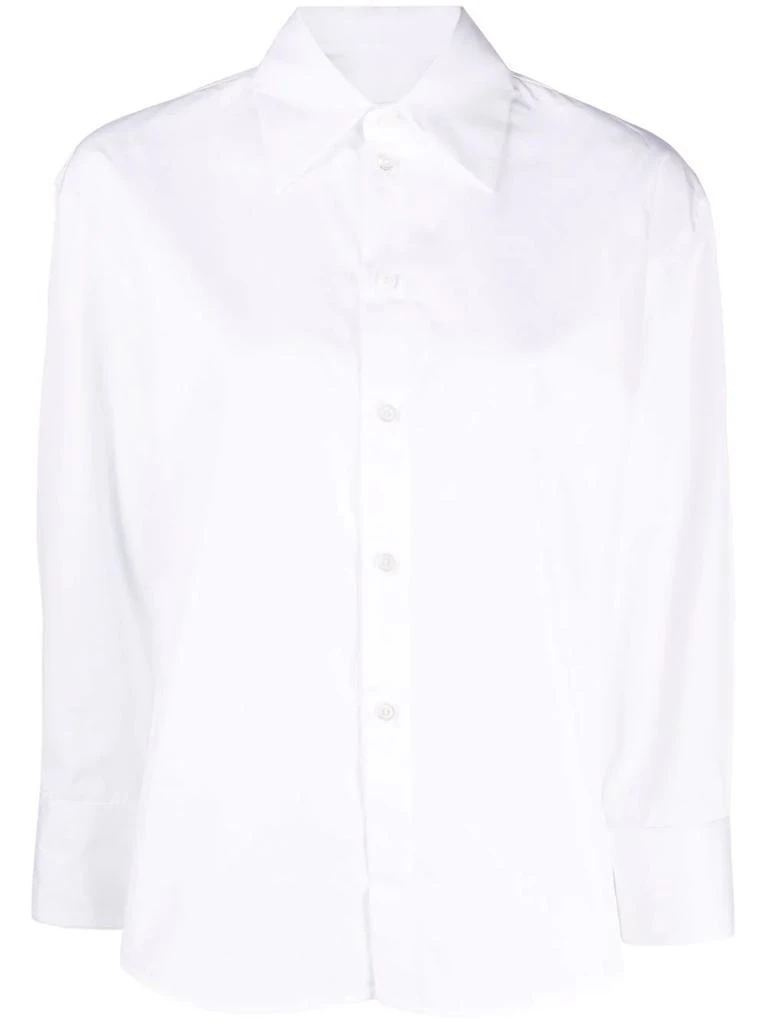 Jil Sander cotton three-quarter sleeve shirt - women 1
