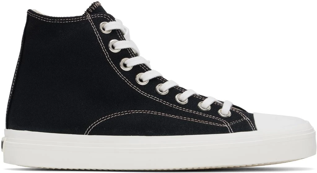 AUTHENTIC MOSCHINOS HITOP MENS White & Green Bumps & Stripes High-Top Sneakers – On Sale  main image 4