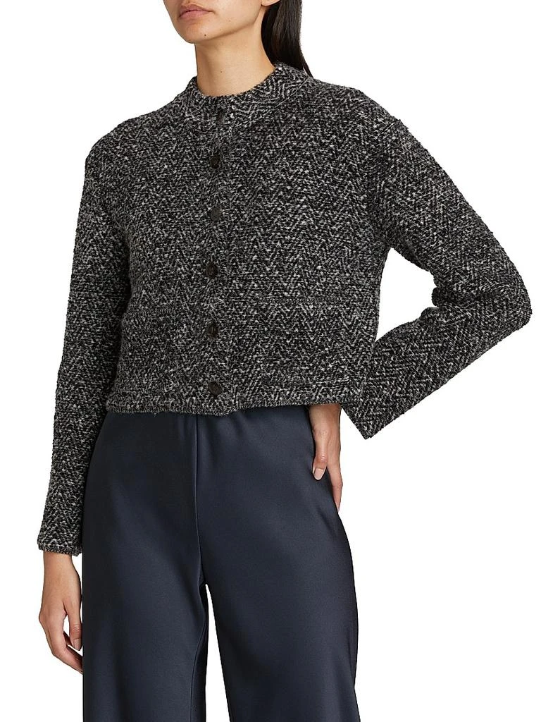 Vince Herringbone Textured Cardi Jacket 4