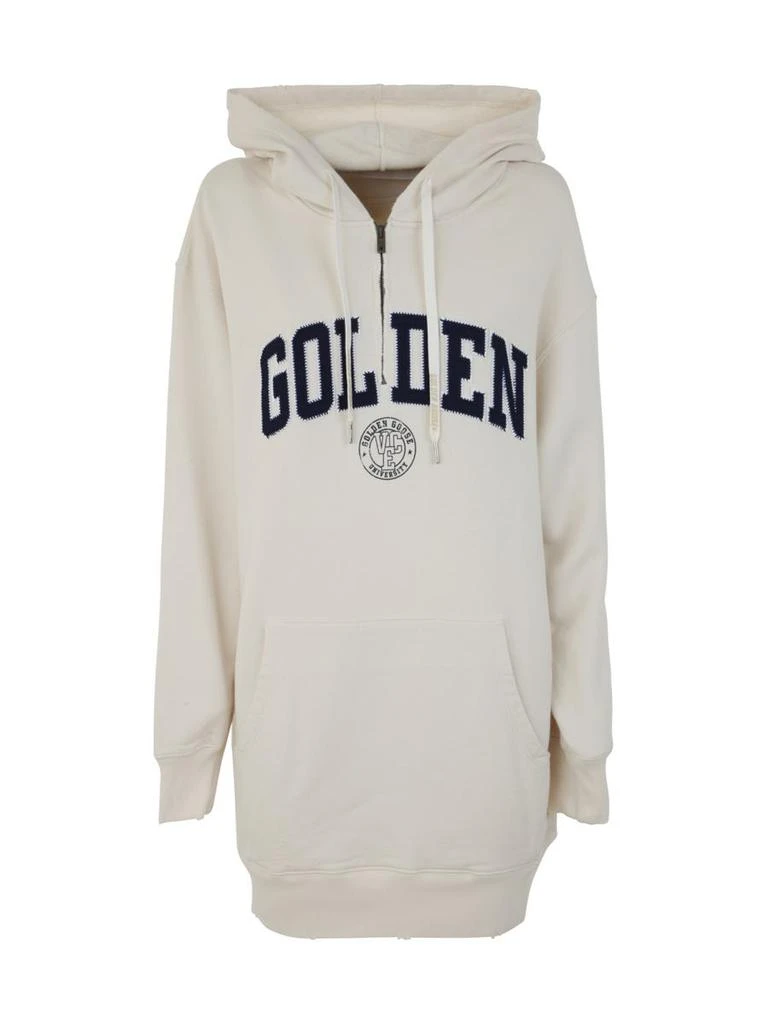 Golden Goose Golden Goose Journey W`S Sweatshirt Hoodie Dress W/Zip Golden Patch Clothing 1
