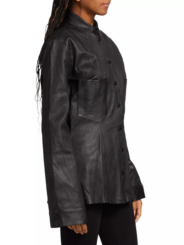 3 X 1 Marina Snap-Front Leather Top 4
