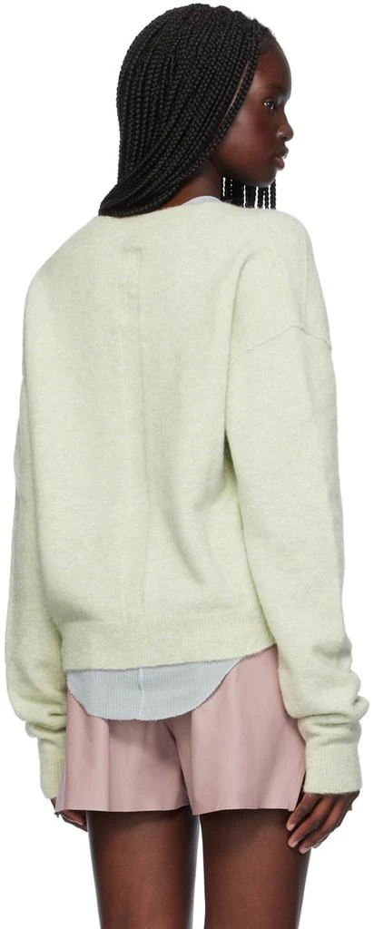 Rick Owens Green Porterville Tommy V-Neck Sweater 3