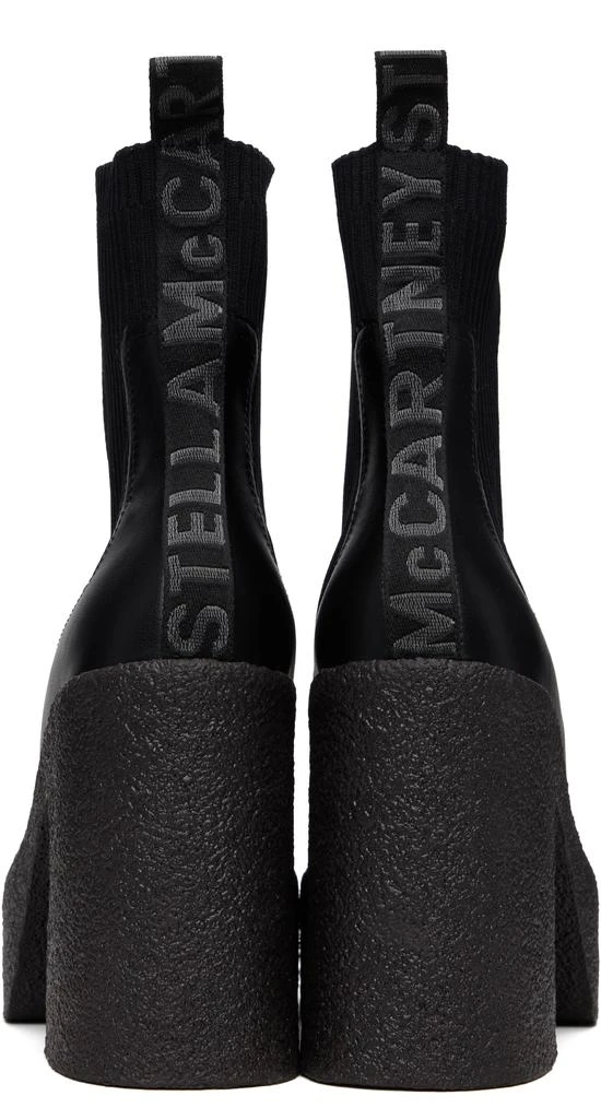Stella McCartney Black Skyla Heeled Sock Chelsea Boots 2