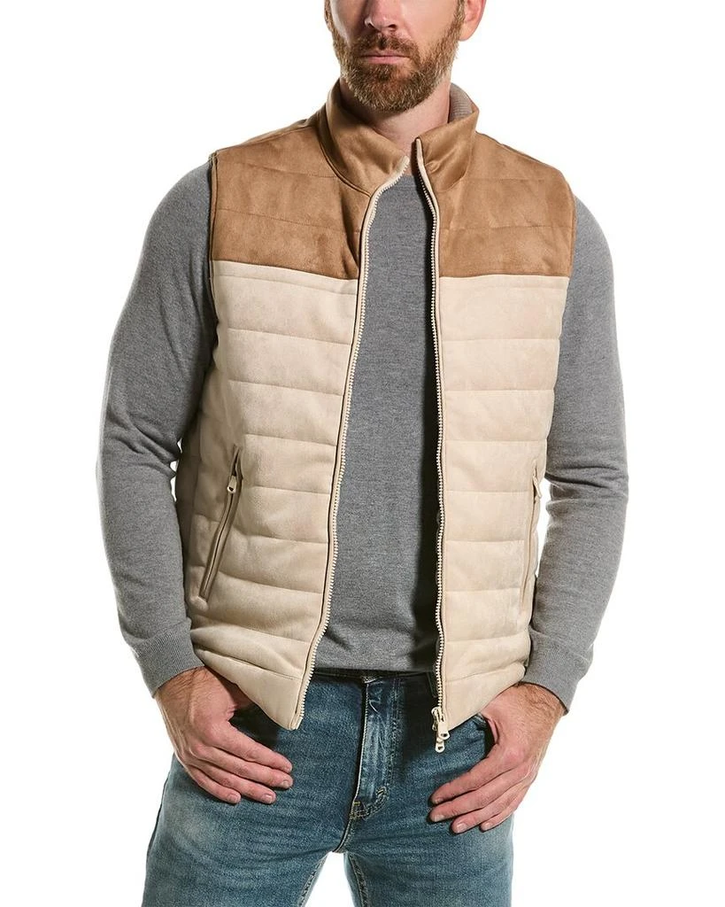 Magaschoni Magaschoni Quilted Colorblock Vest 1