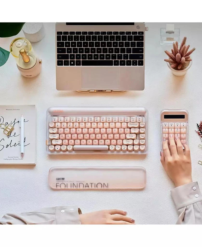 Lofree DOT Foundation Mechanical Keyboard with Jelly Palm Rest, 75% Hot-swappable, Rechargeable, Multi-Connection for Windows 5