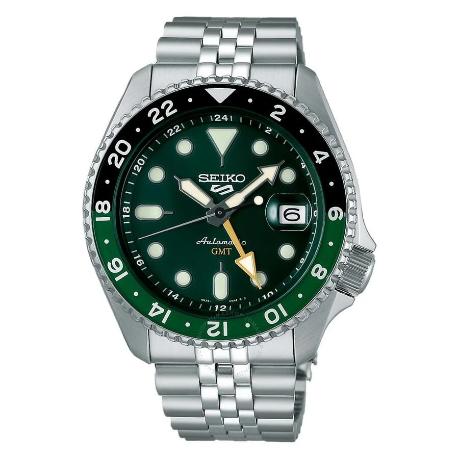 Seiko 5 Sports SKX GMT Automatic Green Dial Men's Watch SSK035 1