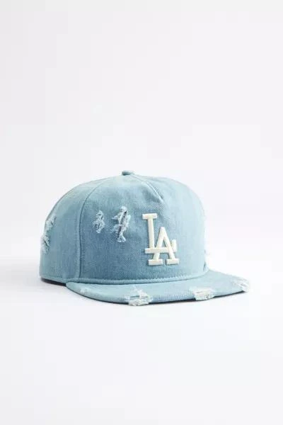 New Era New Era Los Angeles Dodgers Distressed Denim Golf Hat 1