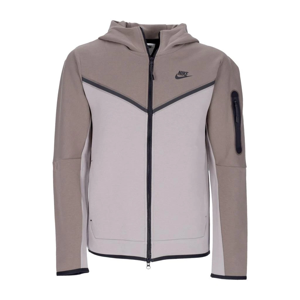 NIKE Lightweight Hooded Zip Sweatshirt Men Sportswear Tech Fleece Full-zip Hoodie Olive Grey/enigma Stone/black 1