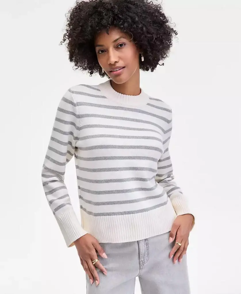 On 34th Women's Long Sleeve Crewneck Sweater, Macy's Exclusive