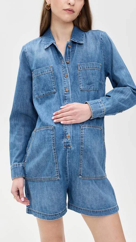 HATCH The Denim Utility Romper 6
