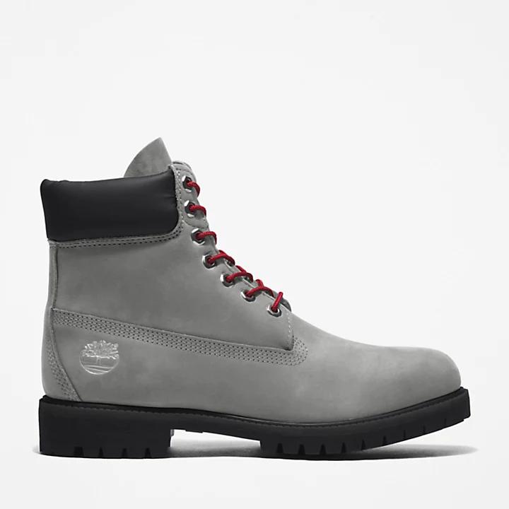 Timberland Timberland Premium® 6 Inch Boot for Men in Grey/Red