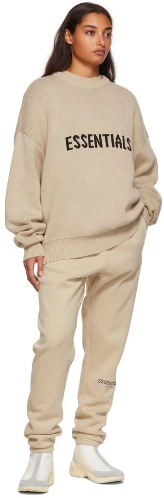 Essentials SSENSE Exclusive Beige Fleece Lounge Pants 4