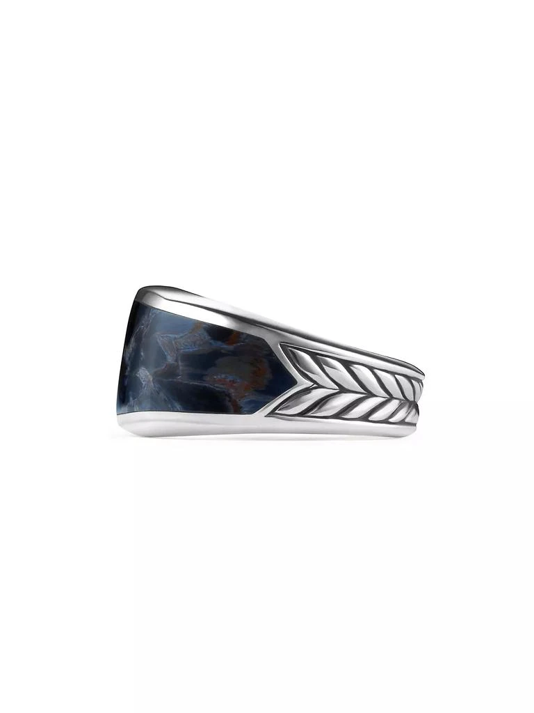 David Yurman Exotic Stone Signet Ring with Pietersite 2