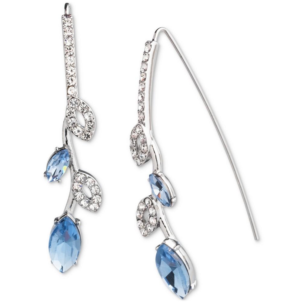 Givenchy Pavé & Color Crystal Threader Earrings