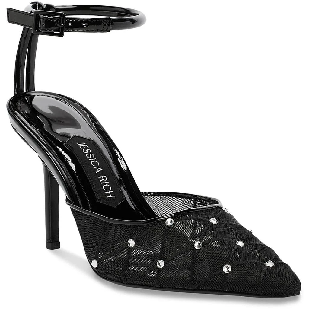 Jessica Rich AMORA Womens Mesh Pointed toe Slingback Heels 3