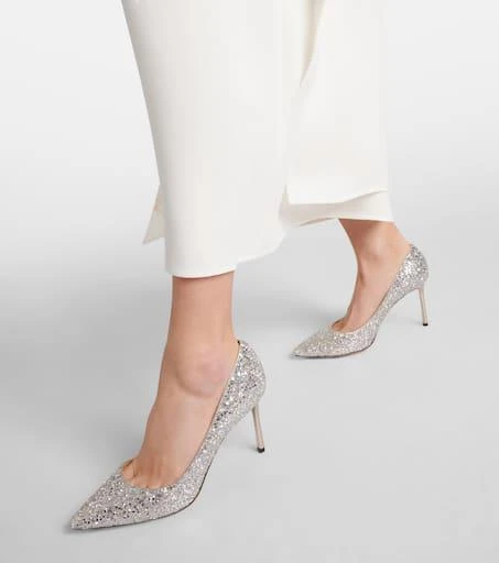 Jimmy Choo Romy 85 glitter pumps 4