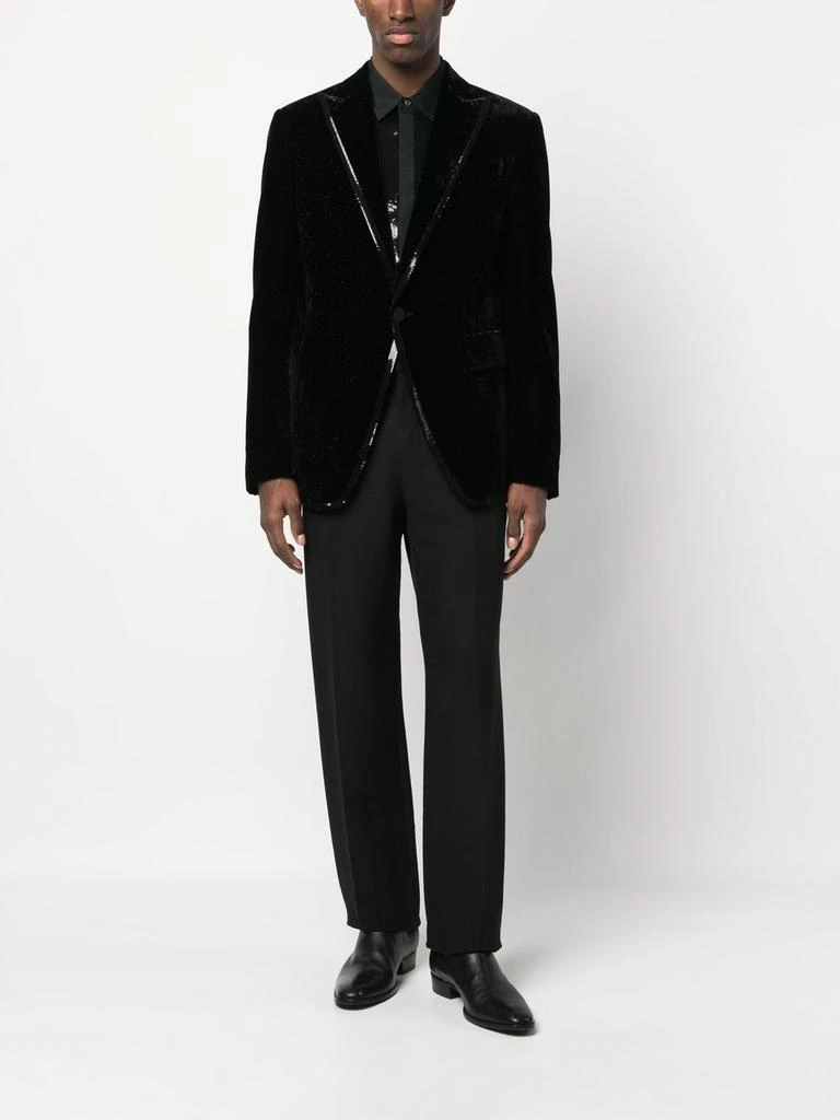DSQUARED2 Black Velvet Dsquared2 Blazer 2
