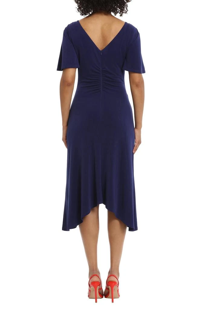 Maggy London Ruched Flutter Sleeve Midi Dress 2