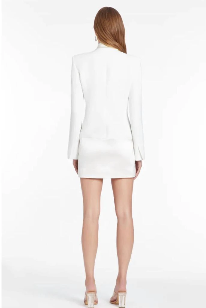 Amanda Uprichard Gibson Blazer Dress In Ivory 2