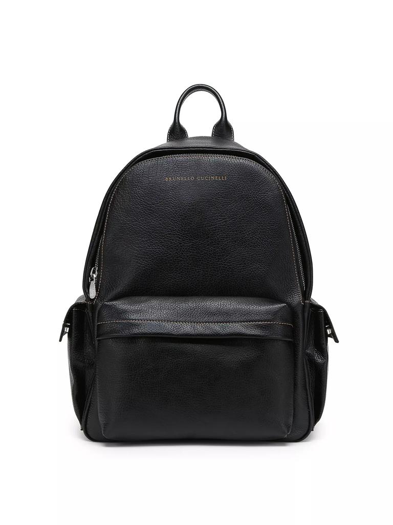 Brunello Cucinelli Grained Calfskin Travel Backpack