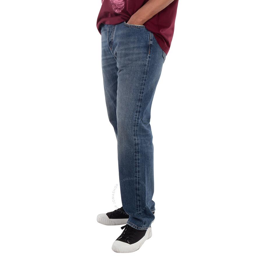 Burberry Japanese Denim Washed Straight-Leg Jeans