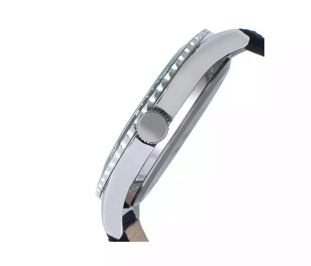 Peugeot Men's 42mm Sport Bezel Watch with Blue Dial and Canvas Strap 3