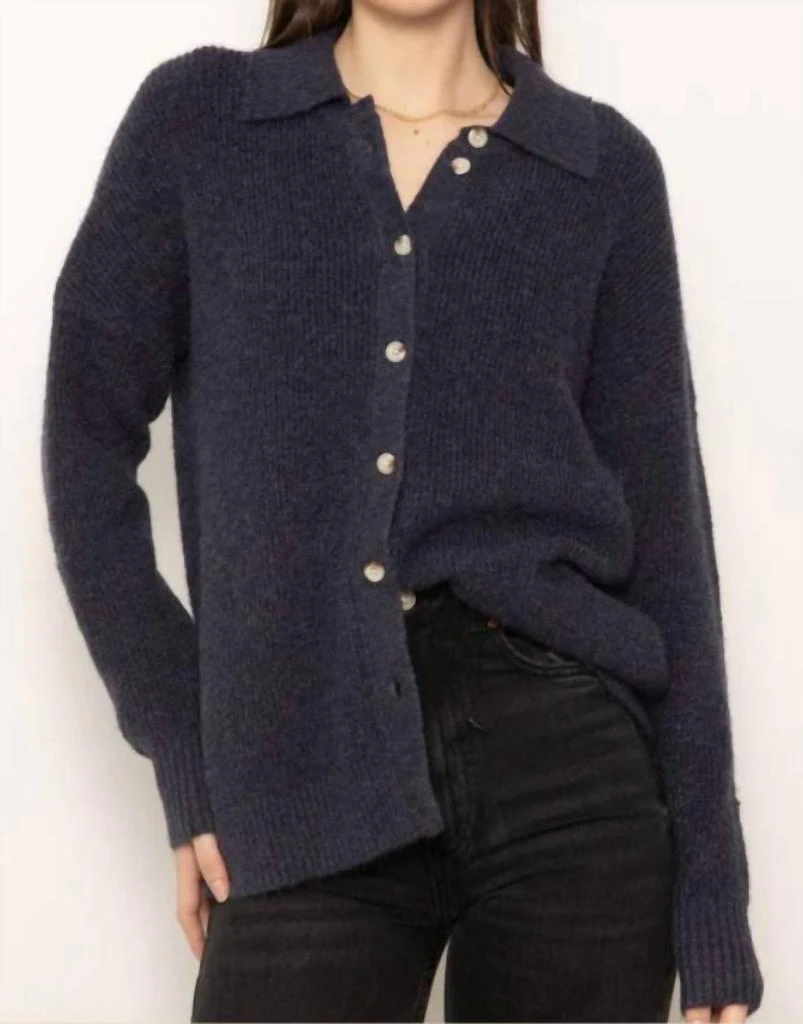 Central Park West Central Park West - Millie Oversized Polo Sweater 1