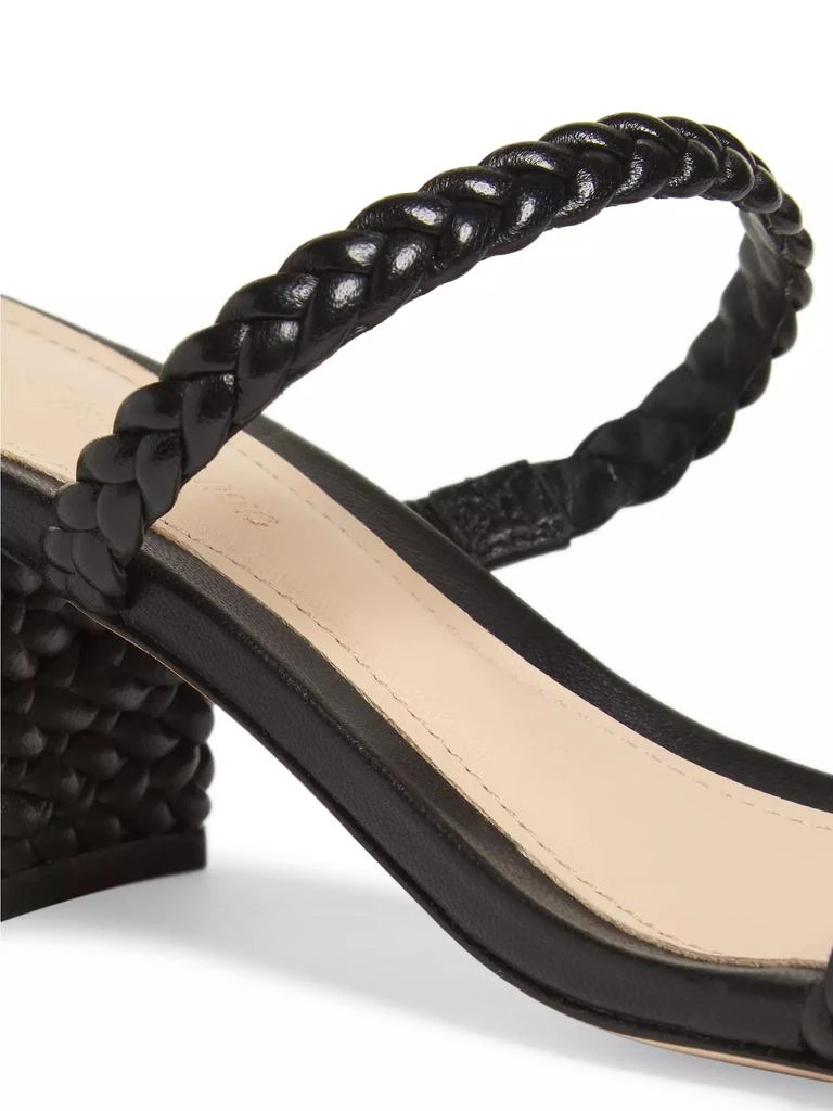 Saks Fifth Avenue Strappy 60MM Leather Sandals 6