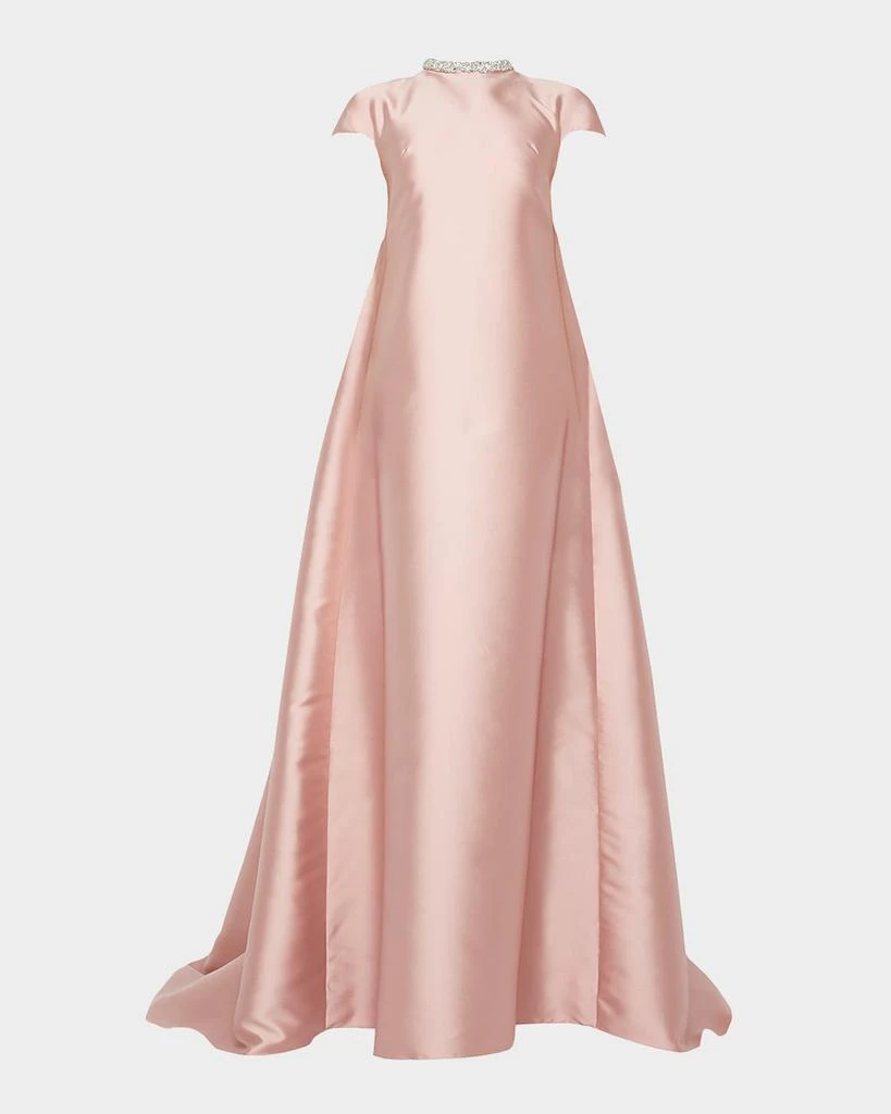 Atelier Prabal Gurung Naomi Crystal Cap-Sleeve Mikado Train Gown - Dresses  & Skirts - Compare Prices from 5+ Stores - Free Shipping - BeyondStyle