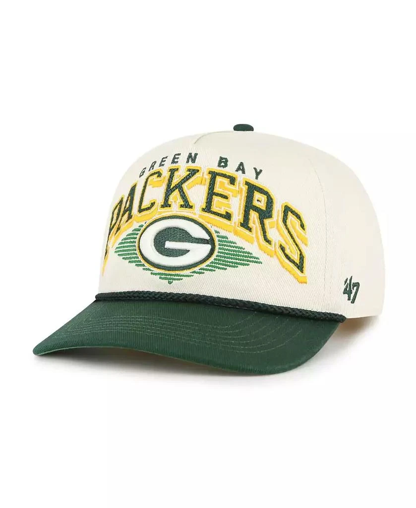 47 Brand Men's Cream Green Bay Packers Pomona Rope Hitch Adjustable Hat 1