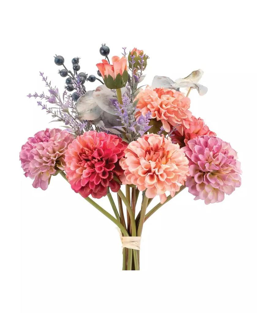 Slickblue Vibrant Mixed Zinnia Bouquet for Floral Arrangements and Home Decor (Set of 2) 2