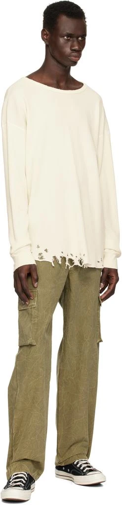 John Elliott Off-White Folsom Thermal T-shirt 4