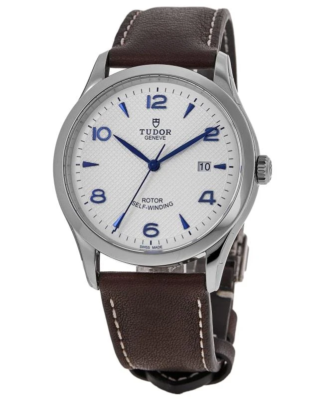 Tudor Tudor 1926 41mm Automatic White Dial Brown Leather Strap Men's Watch M91650-0010 1