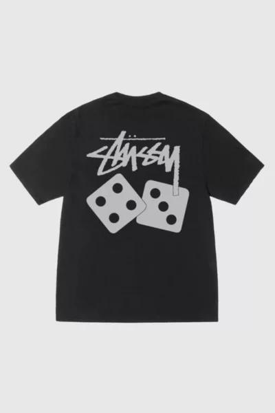 STUSSY Stussy Pigment Dyed Dice Graphic T-Shirt