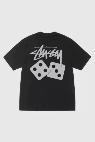 STUSSY Stussy Pigment Dyed Dice Graphic T-Shirt 1