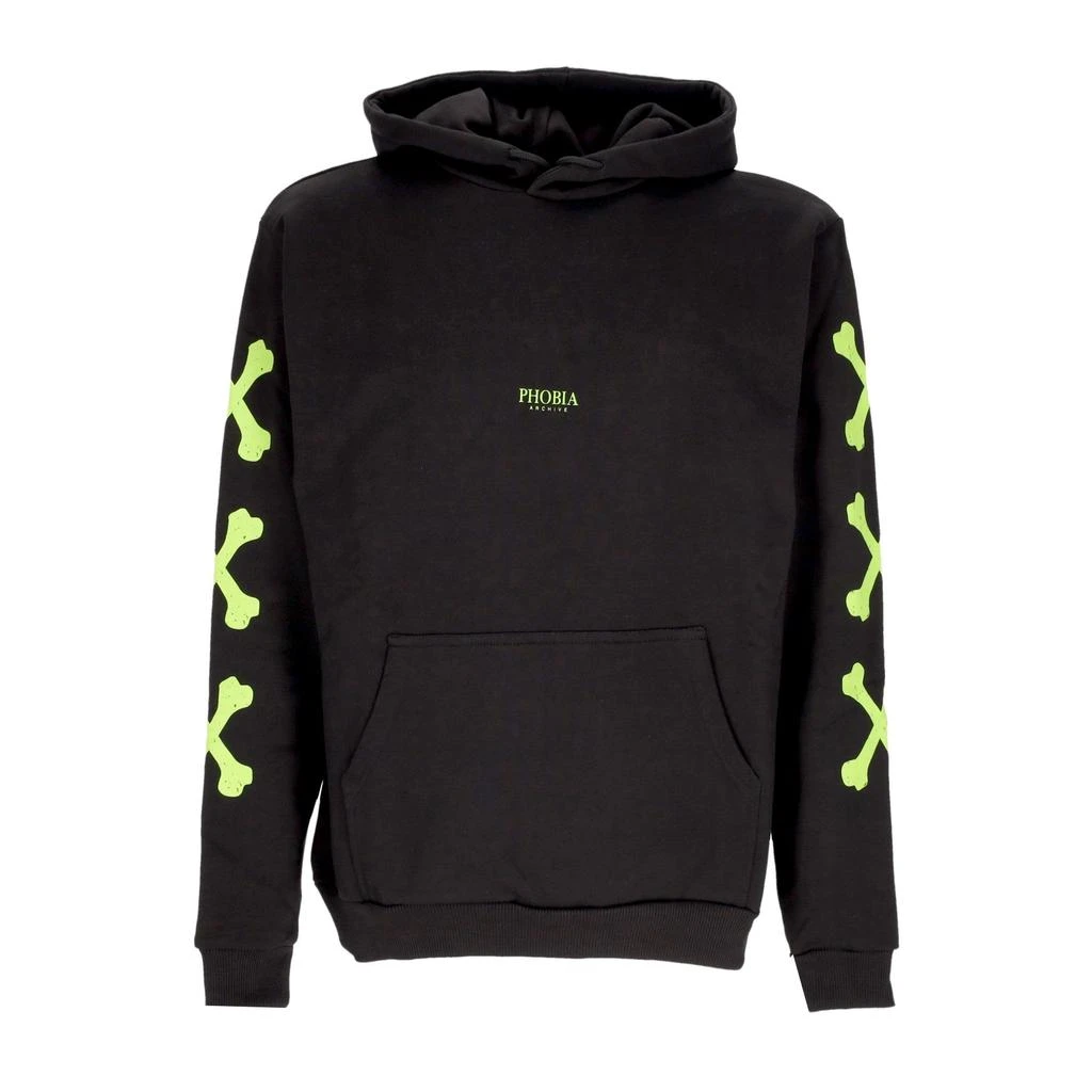 PHOBIA Cross Bones Hoodie Men's Lightweight Hoodie Black/green 1