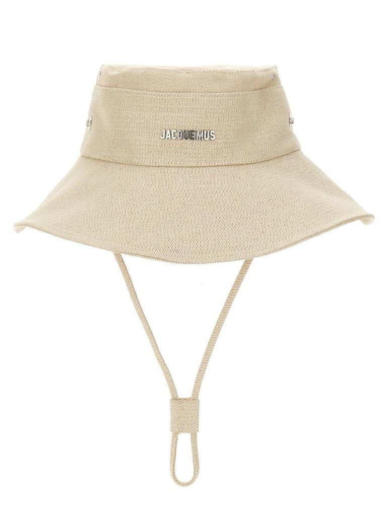 jacquemus Le bob Ahaut ベージュ Jacquemus Le Bob Artichaut Large Brim Bucket Hat Beige - US