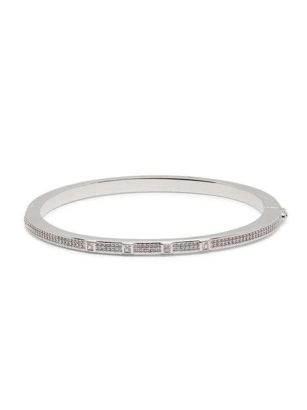 Adriana Orsini ​Pavé Rhodium-Plated Cubic Zirconia Bangle 1