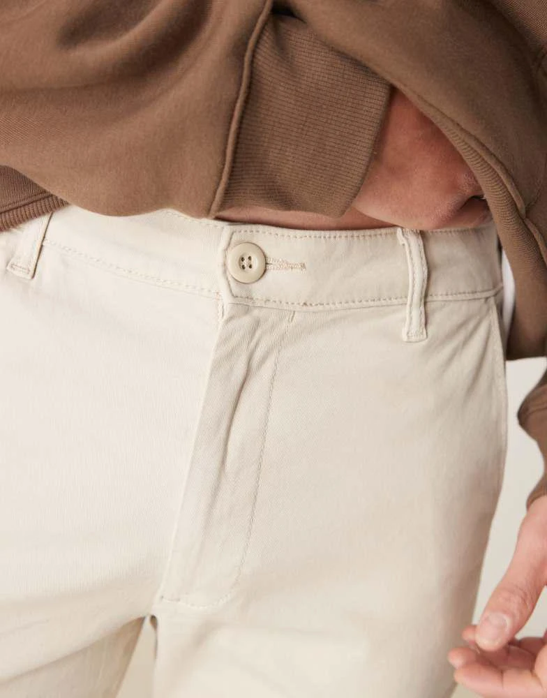ASOS ASOS DESIGN slim fit chinos in stone 2