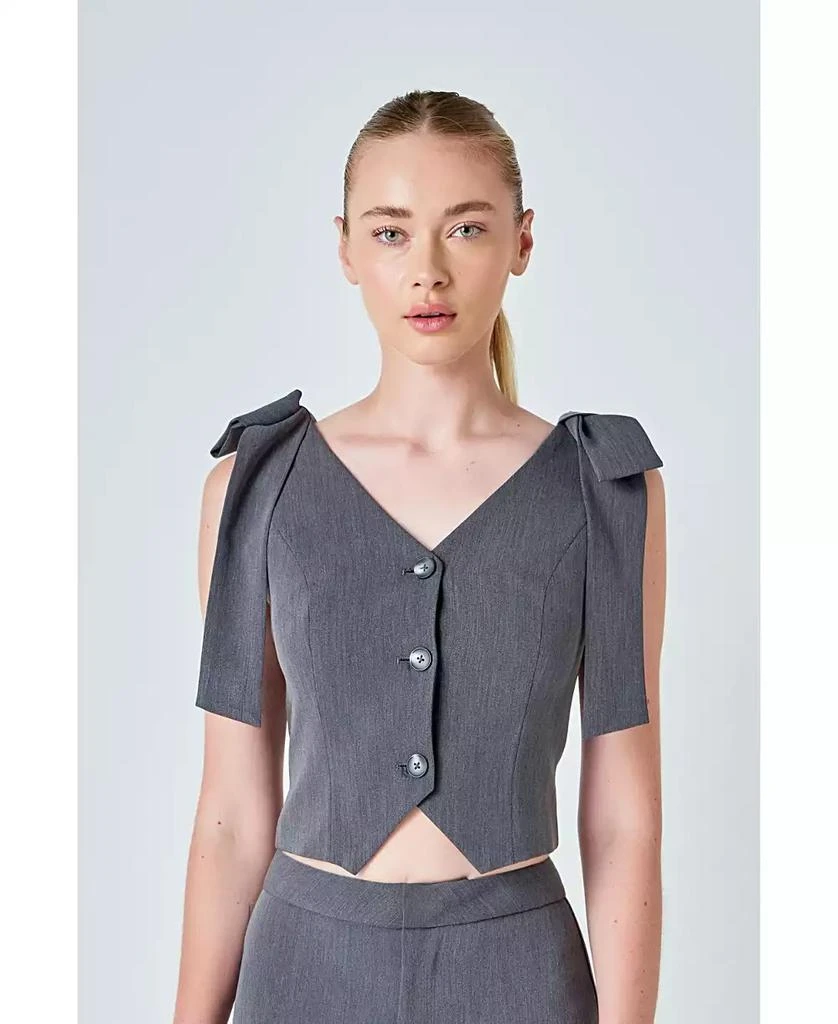 Endless Rose Women's Bow-Tie Strap Vest 1