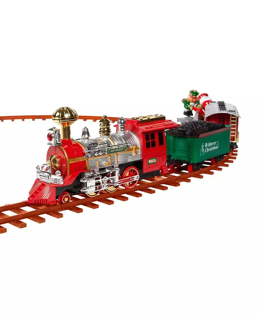 World Tech Toys Santa's Choo Choo 44 Piece Battery Powered Train Set with Working Light Sound 3