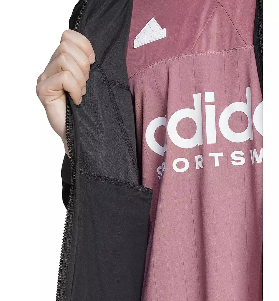 Adidas Men's Tiro Loose-Fit Full-Zip Velvet Bomber Jacket 3
