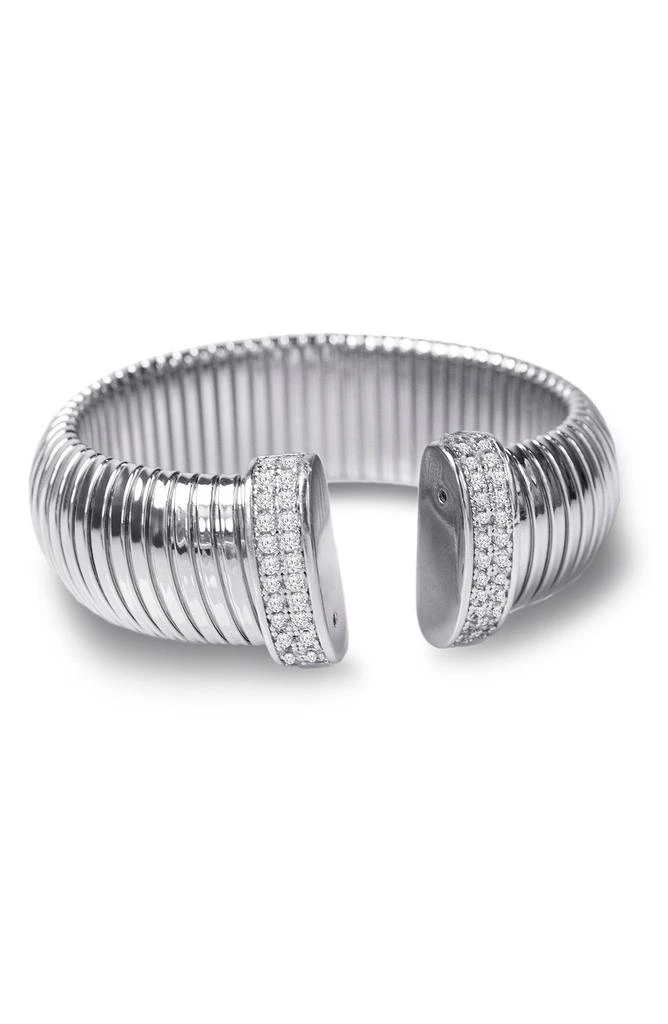 Kenneth Jay Lane Pave CZ Open Cuff Bracelet 1
