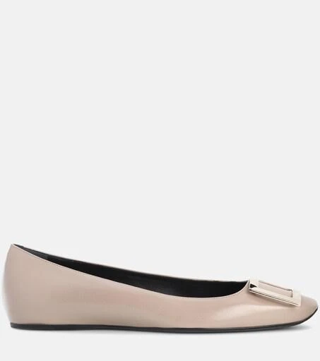 Roger Vivier Belle Vivier leather ballet flats 4