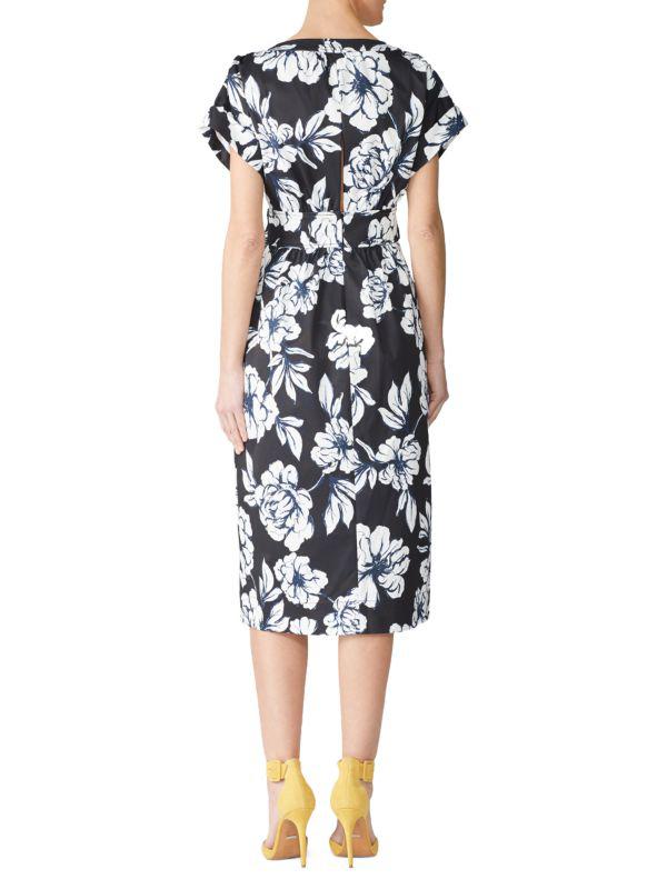 MARISSA WEBB Luciano Floral Tie Waist Midi Dress