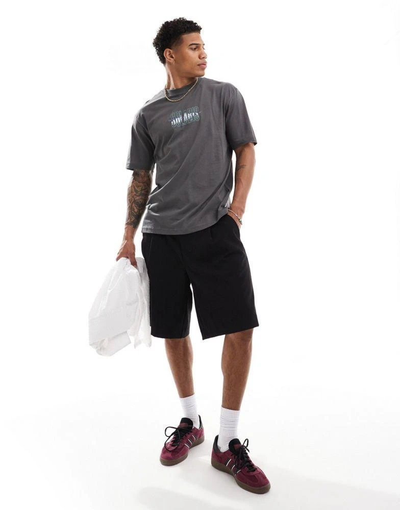 Only & Sons ONLY & SONS oversized t-shirt with solaris back print in grey 4