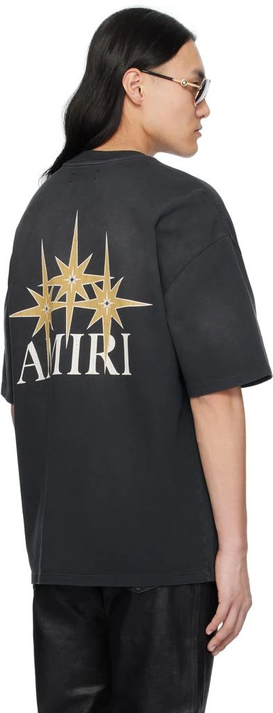 AMIRI Black 'Amiri' Starburst Oversized T-shirt 3