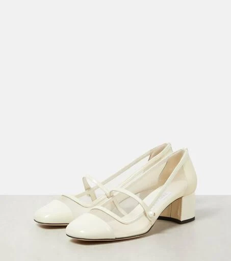 Jimmy Choo Bridal Elisa 45 mesh Mary Jane pumps 5